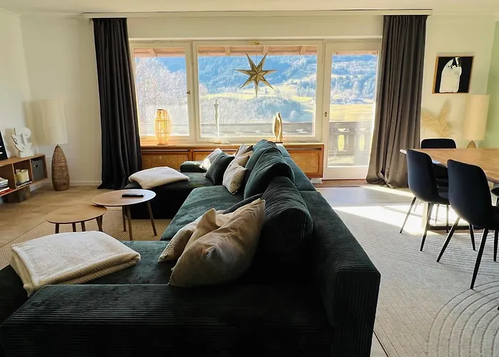 Geraeumige Panorama-bergwohnung Mit Sauna Gruppen & Familien Bad Kohlgrub